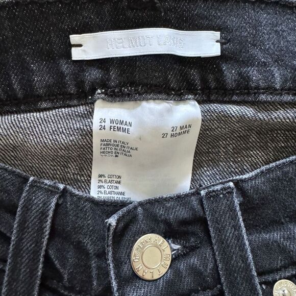 Helmut Lang Masc Lo Drainpipe Low Rise Skinny Jeans W24 \ M27 - Picture 8 of 11